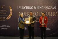 fhoto (istimewa/humas pemkota pagaralam) : penghargaan sebagai toleransi zona berkembang untuk pagar alam dari setara institute