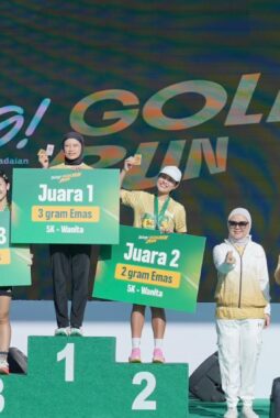 Tring! Golden Run 2026: Pegadaian Kanwil Palembang Kampanyekan Hidup Sehat dan Investasi Emas