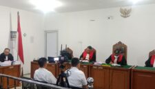 Saat JPU KPK RI bacakan tuntutan Pidana terhadap dua Terdakwa di persidangan yang digelar di PN Tipikor Palembang, Selasa (28/4/2026)