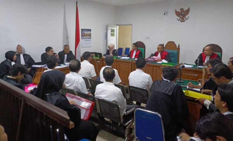 Saat para saksi dihadirkan di PN Tipikor Palembang, Selasa (28/4/2026)