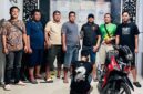 Tersangka saat diamankan di Polres OKU Timur. Foto: polisi.
