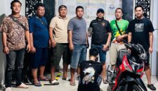 Tersangka saat diamankan di Polres OKU Timur. Foto: polisi.