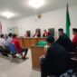 Suasana sidang kasus pembunuhan di Pengadilan Negeri Palembang, Kamis (30/4/2026).