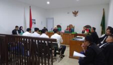 Saat para terdakwa dihadirkan di sidang Kasus dugaan korupsi Koni Lahat di PN Tipikor Palembang, Kamis (30/4/2026)