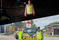 Siang dan malam, personel Polsek Buay Madang Timur tetap siaga di lapangan. 
