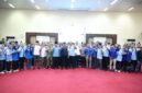 Sarasehan dan Penyampaian Aspirasi Buruh dalam rangka peringatan May Day 2026 yang berlangsung di Auditorium Graha Bina Praja Pemerintah Provinsi Sumatera Selatan, Jumat (1/5/2026).