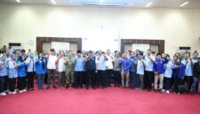 Sarasehan dan Penyampaian Aspirasi Buruh dalam rangka peringatan May Day 2026 yang berlangsung di Auditorium Graha Bina Praja Pemerintah Provinsi Sumatera Selatan, Jumat (1/5/2026).