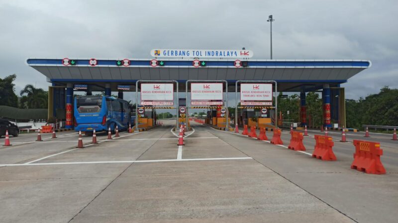 Gerbang Tol Indralaya. Foto: Hutama Karya.
