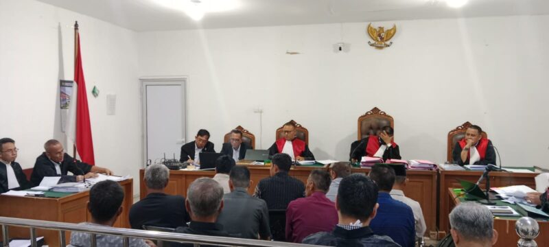 Saat para saksi dihadirkan di PN Tipikor Palembang, Senin (4/5/2026)