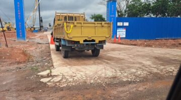 Lokasi proyek pembangunan Pembangkit Listrik Tenaga Sampah (PLTSa) milik PT Indo Green Power di kawasan Kramasan, Kecamatan Kertapati, Palembang,