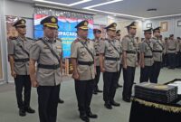 Jajaran kasat dan Kapolsek sertijab