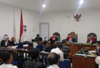 Saat para saksi dihadirkan di PN Tipikor Palembang, Selasa (5/5/2027)