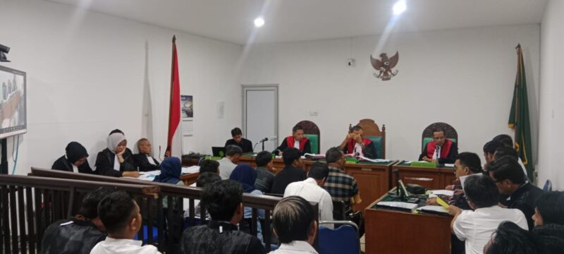 Saat para saksi dihadirkan di PN Tipikor Palembang, Selasa (5/5/2027)