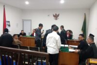 Suasana persidangan di PN Tipikor Palembang, Kamis (7/5/2026)