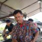 Hambali paman korban saat diwawancarai di RS Bhayangkara Palembang.