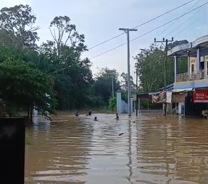 Banjir rendam puluhan ribu rumah di Muratara. Foto: BPBD Muratara.