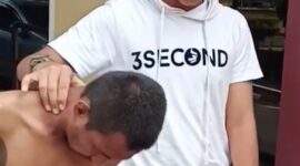 Foto : pelaku saat digiring polisi