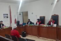 Saat JPU membacakan Tuntutan terdakwa Romli di sidang PN Tipikor Palembang, Senin (11/5/2026)
