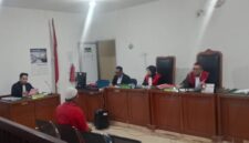 Saat JPU membacakan Tuntutan terdakwa Romli di sidang PN Tipikor Palembang, Senin (11/5/2026)