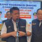 Gubernur Sumatera Selatan, Herman Deru saat diwawancarai usai rapat koordinasi bersama pimpinan wilayah se-Sumsel pada Selasa (12/5/2026). Foto: Tia