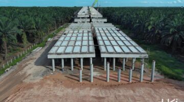 Pembangunan Tol Palembang - Betung dikebut. Foto: Dokumen Hutama Karya.