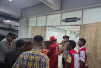 Korban saat dibawa ke RS Bhayangkara Palembang untuk dilakukan autopsi.