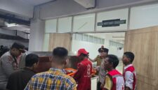 Korban saat dibawa ke RS Bhayangkara Palembang untuk dilakukan autopsi.