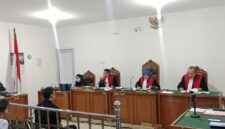 Saat Terdakwa Muhammad Ridho Kurniawan jalani sidang perdana di PN Tipikor Palembang, Rabu (13/5/2026)