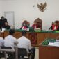 Saat Tim JPU kejari Lahat bacakan tuntutan pidana terhadap empat terdakwa di sidang Tipikor Palembang, Rabu (13/5/2026)