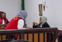 Setelah berkoordinasi dengan tim kuasa hukumnya, terdakwa Sabrina menyatakan sikap atas putusan majelis hakim pada Rabu (13/5/2026).
