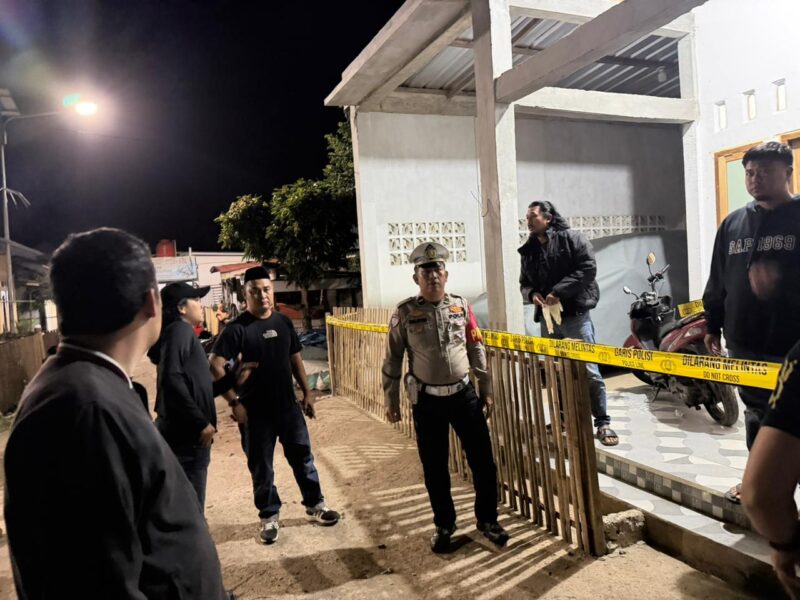 fhoto (istimewa/polres pagar alam) : tkp pembunuhan seorang istri oleh sang suami