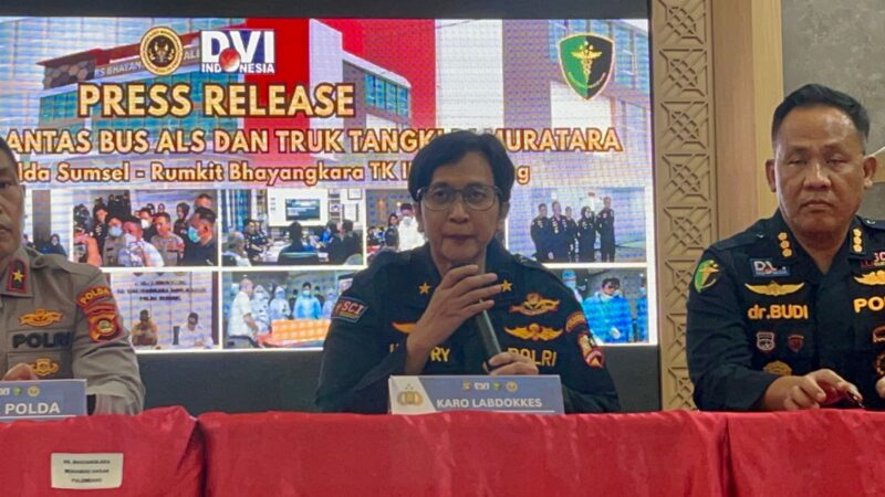 Kepala Biro Laboratorium Kedokteran dan Kesehatan Pusdokkes Polri, Brigjen Pol Dr. dr. Sumy Hastry Purwanty.
