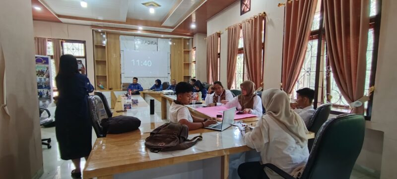 fhoto : proses seleksi ycc apeksi di dinas pemuda dan olahraga kota pagar alam