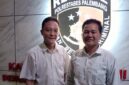 Foto :  pihak yayasan PGRI Usai Dipanggil penyidik Pidum Polrestabes Palembang