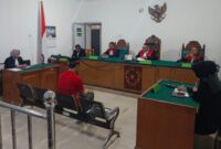 Saat Terdakwa Juanda  Dihadirkan di PN Palembang , Senin (18/5/2026)
