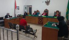 Saat Terdakwa Juanda  Dihadirkan di PN Palembang , Senin (18/5/2026)