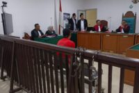 Saat majelis hakim bacakan putusan Terdakwa Leo disidang di PN Palembang, Senin (18/5/2026)
