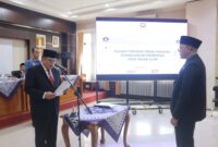 fhoto : proses pelantikan dan pengambilan sumpah kadinkes kota pagar alam yang baru