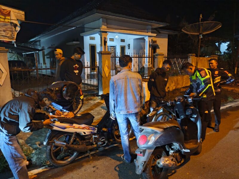 fhoto : satlantas polres pagar alam amankan aksi balap liar yang resahkan warga