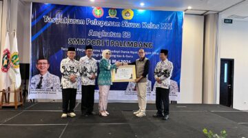Resmi Jadi Sekolah Model, SMK PGRI 1 Palembang Lepas Lulusan Angkatan ke-53