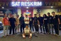 Foto tersangka usai diamankan