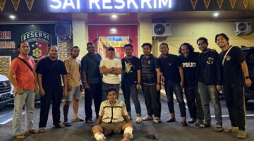 Foto tersangka usai diamankan