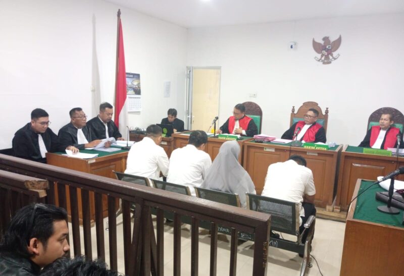 Saat para Terdakwa dihadirkan disidang PN Tipikor Palembang, Rabu (20/5/2026)