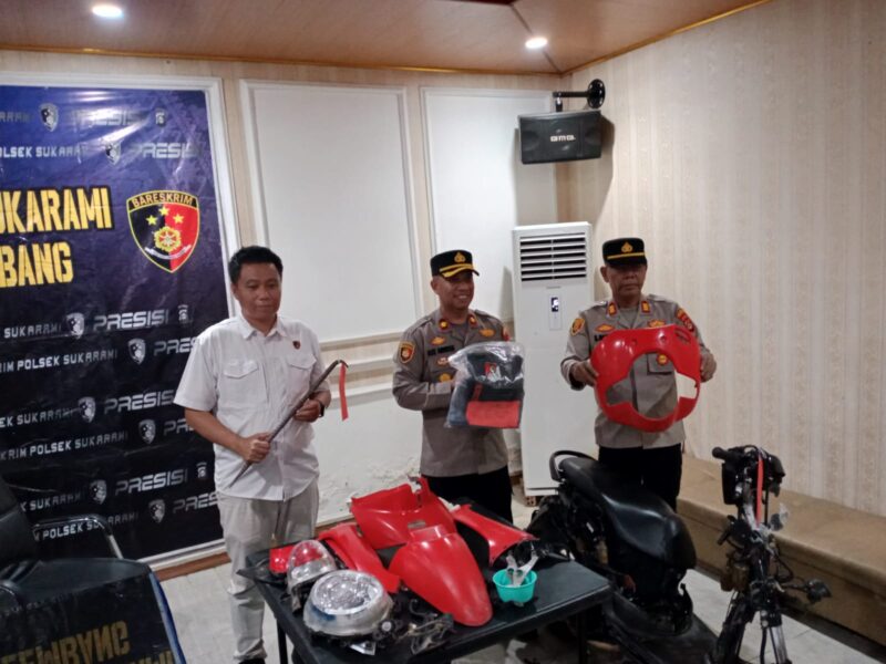 Belum 1X24 Jam Polsek Sukarami Meringkus Pelaku Curanmor Milik Mahasiswi 