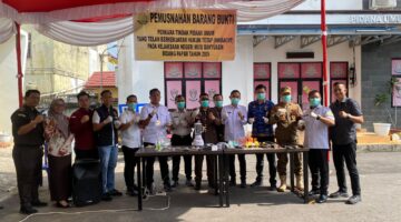 Kalapas Sekayu Hadiri Pemusnahan Barang Bukti Kejari Muba, Perkuat Sinergi Penegakan Hukum
