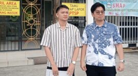 Saat tim Kuasa hukum PT Amen Mulia, Akbar Tanjung SH bersama rekannya Isykamal SH saat ditemui di PN Palembang, Rabu (20/5/2026)