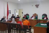 Saat tiga terdakwa jalani sidang di PN Palembang, Rabu (20/5/2026)