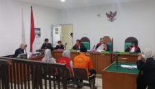 Saat tiga terdakwa jalani sidang di PN Palembang, Rabu (20/5/2026)
