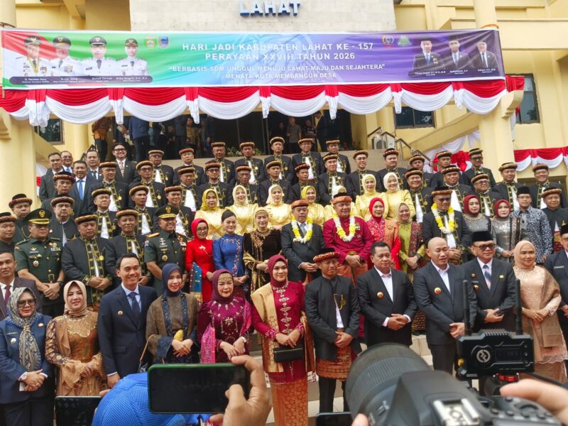Dewan Perwakilan Rakyat Daerah (DPRD) Kabupaten Lahat menggelar Rapat Paripurna Istimewa Masa Sidang III dalam rangka memperingati Hari Jadi Kabupaten Lahat ke-157, Rabu (20/5/2026). Foto: Ismail 