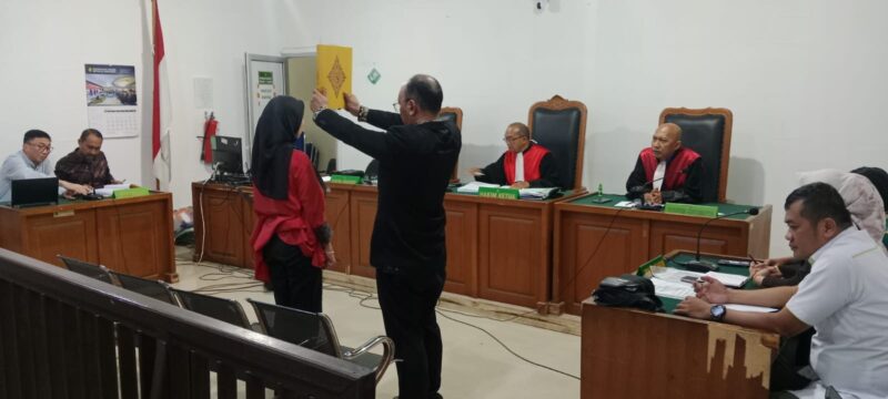 Saat saksi dihadirkan di sidang PN Palembang, Rabu (20/5/2026)